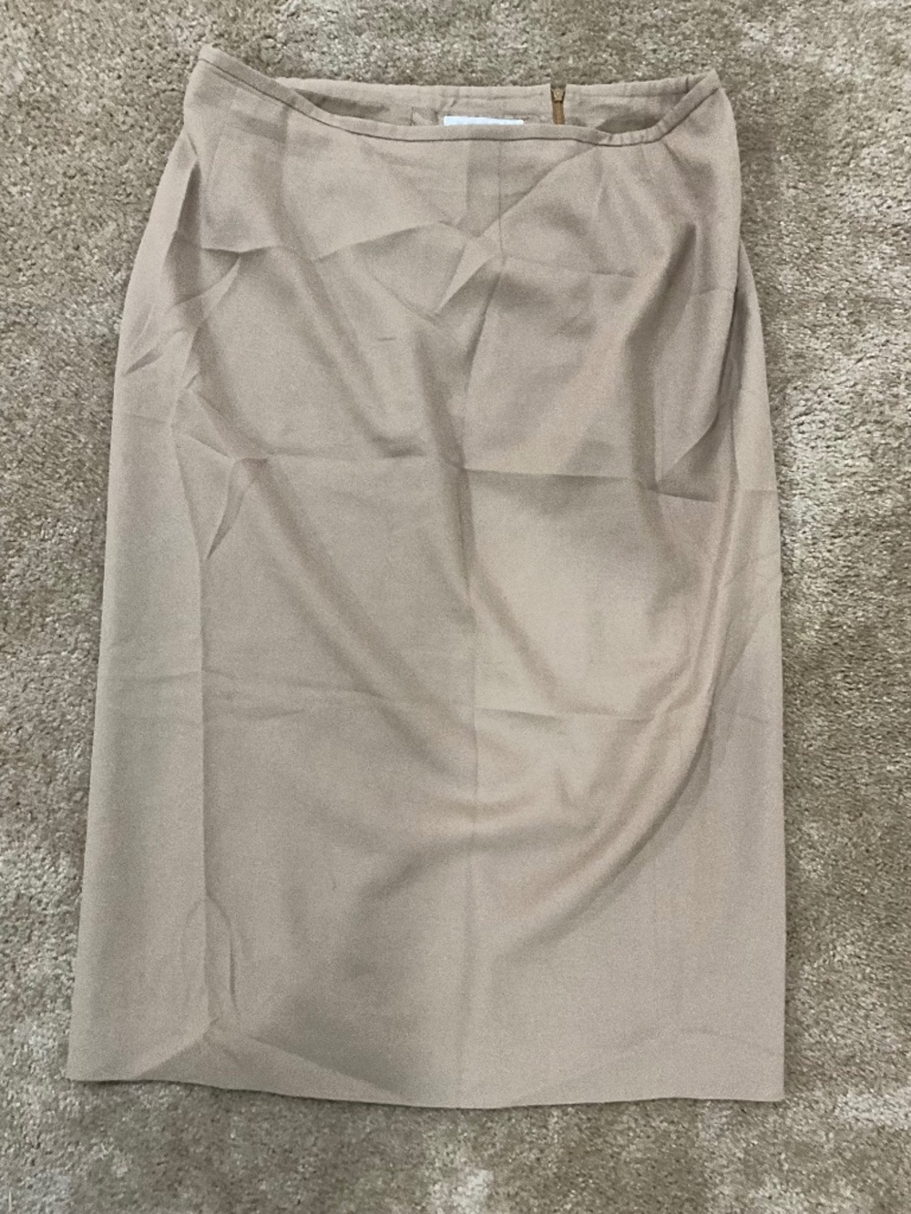 Jones New York, size 16W, worsted wool tan skirt